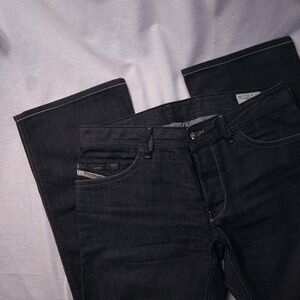 Diesel Ruky Jeans Mens 33x34 Dark‎ Wash Bootcut Denim Pants Rare